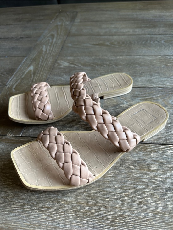 Dolce Vita Shoes - Dolce Vita Braided Double-Strap Slide Sandals in Nude Blush